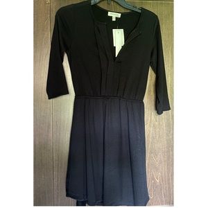 NWT black 3/4 sleeve dress